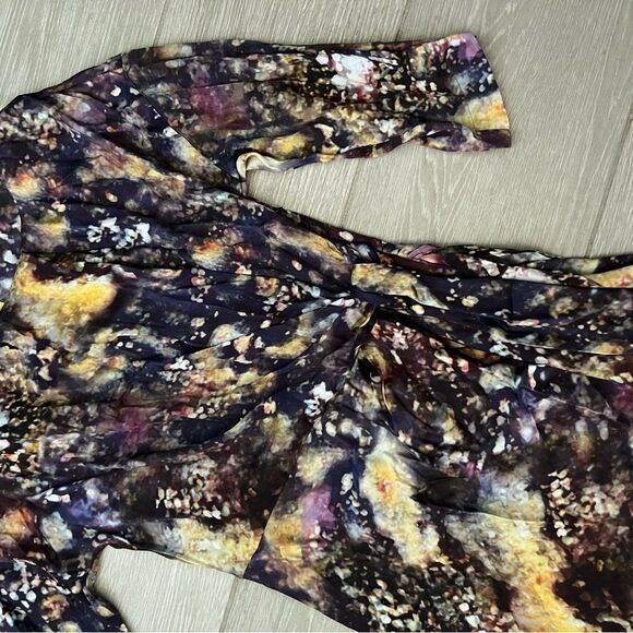 CATHERINE MALANDRINO size 4 P silk floral flowy dress in excellent condition - Picture 5 of 13